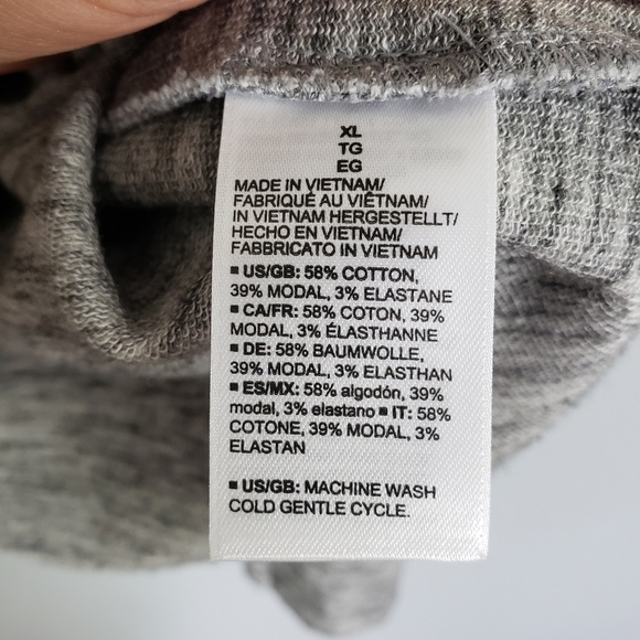 DAILY RITUAL Semi Cropped Wide Sleeve Ultra Soft Jersey Knit Sweatshirt Sz XL - Picture 8 of 8